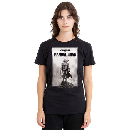 Black - Lifestyle - Star Wars: The Mandalorian Womens-Ladies Poster T-Shirt
