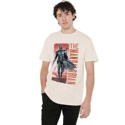 Natural - Lifestyle - Star Wars: The Mandalorian Unisex Adult Cowboy Hunter T-Shirt