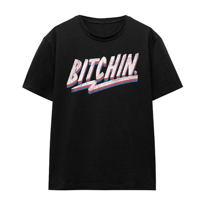 Black - Front - Stranger Things Womens-Ladies Bitchin T-Shirt
