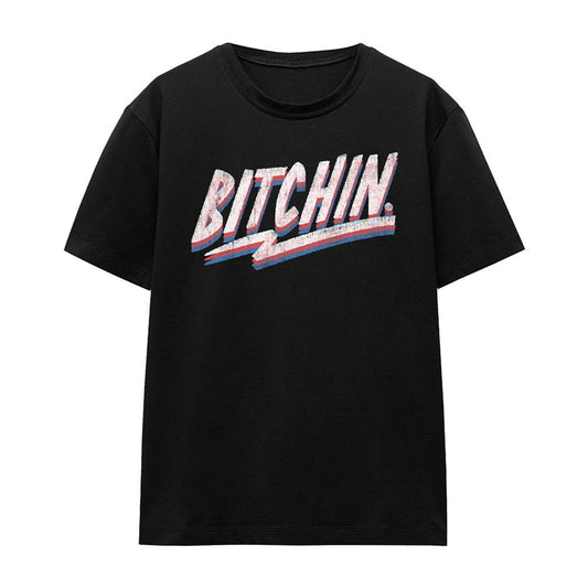 Black - Front - Stranger Things Womens-Ladies Bitchin T-Shirt