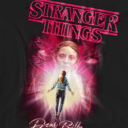 Black - Side - Stranger Things Womens-Ladies Dear Billy T-Shirt