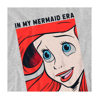 Athletic Heather - Side - Disney Princess Childrens-Kids Mermaid Era Sweatshirt