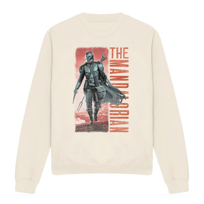 Natural - Front - Star Wars: The Mandalorian Unisex Adult Cowboy Hunter Sweatshirt