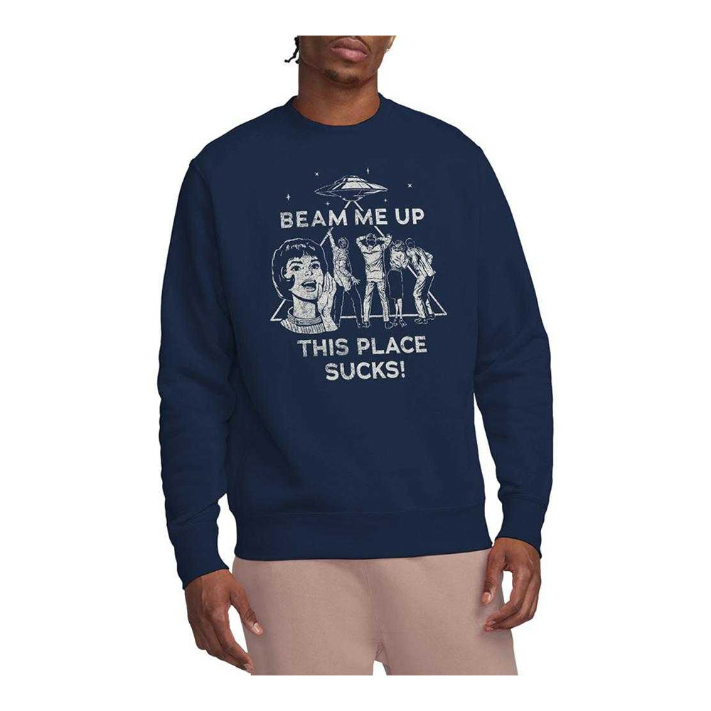 Navy - Lifestyle - Stranger Things Unisex Adult Beam Me Up Sweatshirt