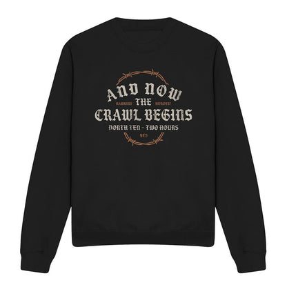 Black - Front - Stranger Things Unisex Adult The Crawl Begins Sweatshirt