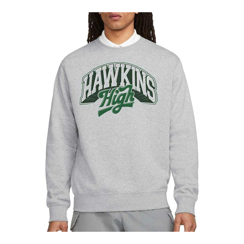 Athletic Heather - Lifestyle - Stranger Things Unisex Adult Hawkins High Logo Sweatshirt