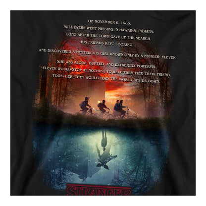Black - Side - Stranger Things Unisex Adult Upside Down Poster Sweatshirt