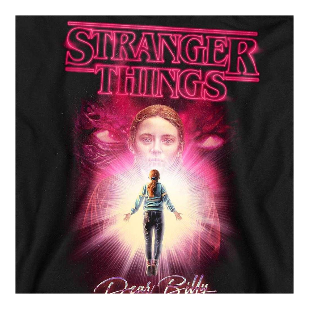 Black - Side - Stranger Things Unisex Adult Dear Billy Sweatshirt