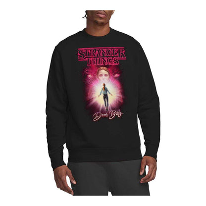 Black - Pack Shot - Stranger Things Unisex Adult Dear Billy Sweatshirt