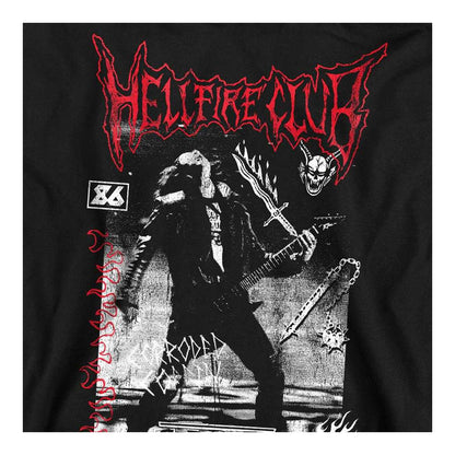 Black - Side - Stranger Things Unisex Adult Hellfire Eddie Sweatshirt