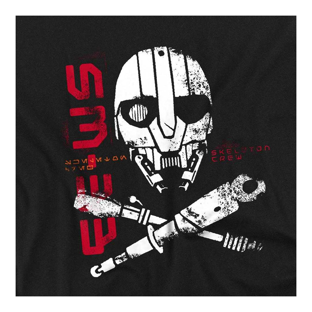 Black - Side - Star Wars: Skeleton Crew Childrens-Kids SM-33 Sweatshirt