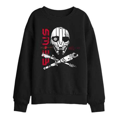 Black - Front - Star Wars: Skeleton Crew Childrens-Kids SM-33 Sweatshirt