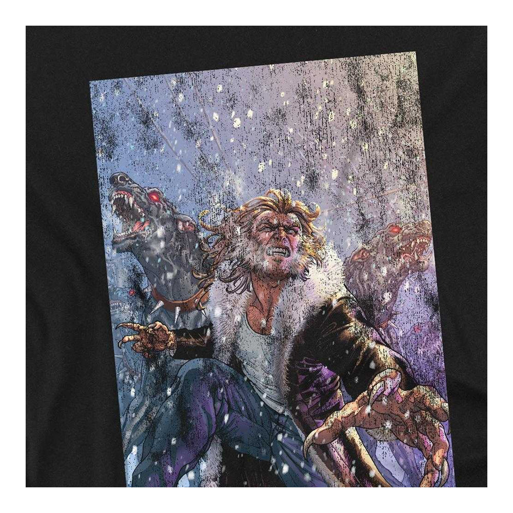 Black - Side - X-Men Childrens-Kids Sabretooth Dog Sweatshirt