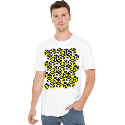 White - Lifestyle - MTV Unisex Adult TRL Checkered T-Shirt