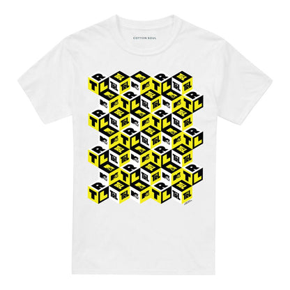 White - Front - MTV Unisex Adult TRL Checkered T-Shirt