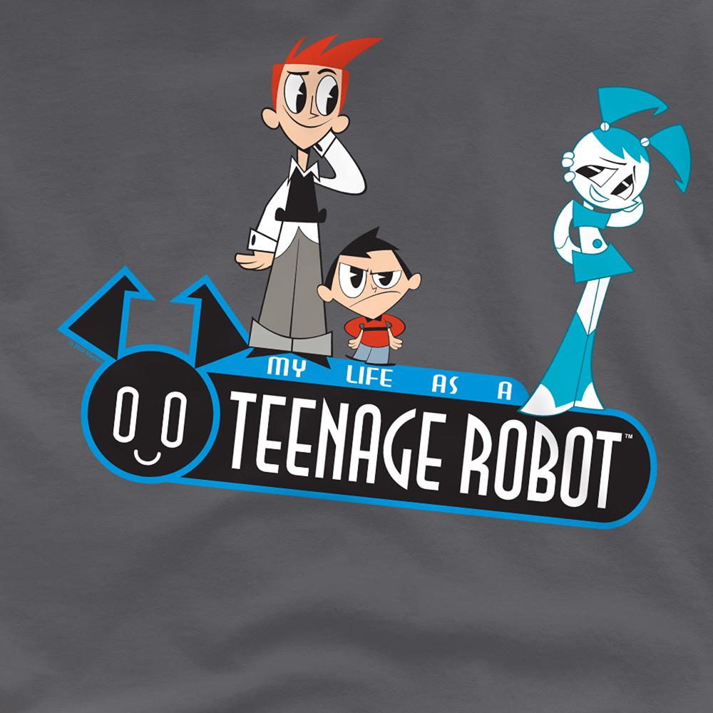 Charcoal - Side - My Life As A Teenage Robot Unisex Adult T-Shirt