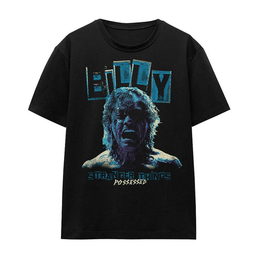 Black - Front - Stranger Things Womens-Ladies Possesses Billy T-Shirt