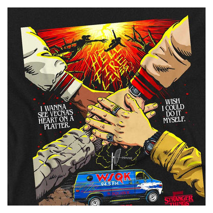 Black - Side - Stranger Things Unisex Adult Butcher Billy Chapter 1 Long-Sleeved T-Shirt