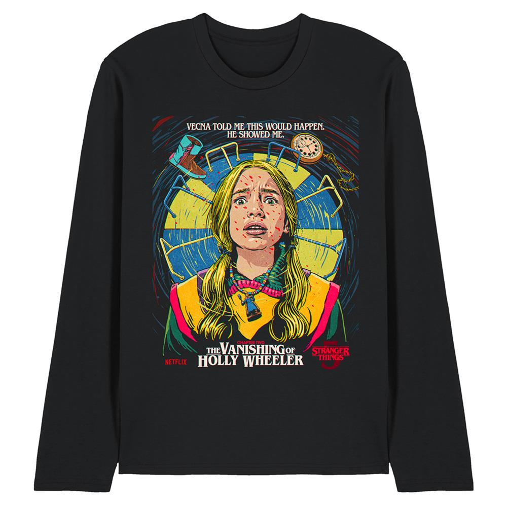 Black - Front - Stranger Things 5 Unisex Adult Butcher Billy Chapter 2 Long-Sleeved T-Shirt