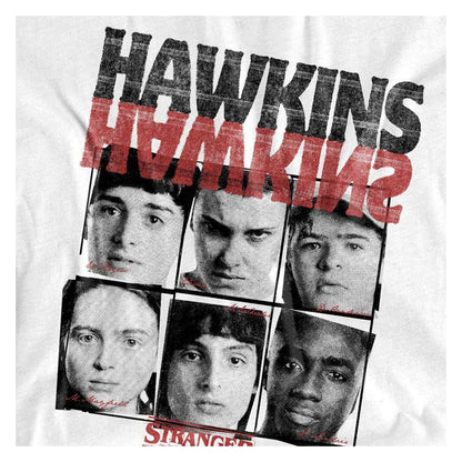 White - Side - Stranger Things Womens-Ladies Upside Down Hawkins T-Shirt