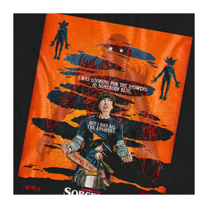Black-Orange - Side - Stranger Things 5 Womens-Ladies Butcher Billy Chapter 4 T-Shirt