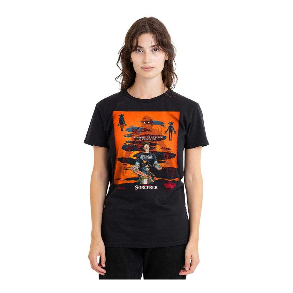 Black-Orange - Lifestyle - Stranger Things 5 Womens-Ladies Butcher Billy Chapter 4 T-Shirt