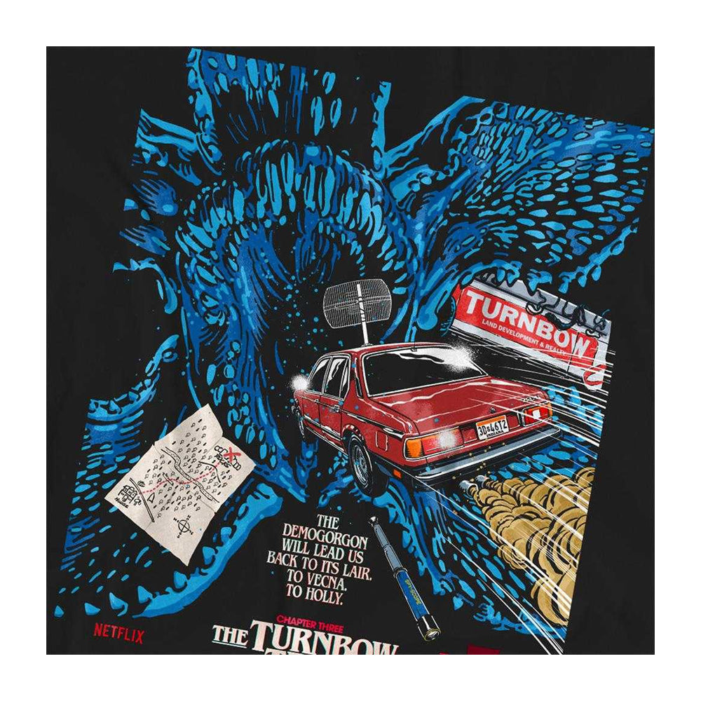 Black-Blue - Side - Stranger Things 5 Womens-Ladies Butcher Billy Chapter 3 T-Shirt