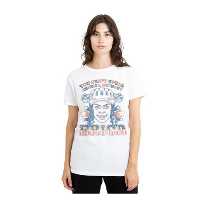 White - Lifestyle - Stranger Things Womens-Ladies Erica America T-Shirt