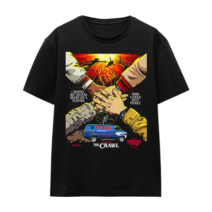 Black - Front - Stranger Things 5 Womens-Ladies Butcher Billy Chapter 1 T-Shirt