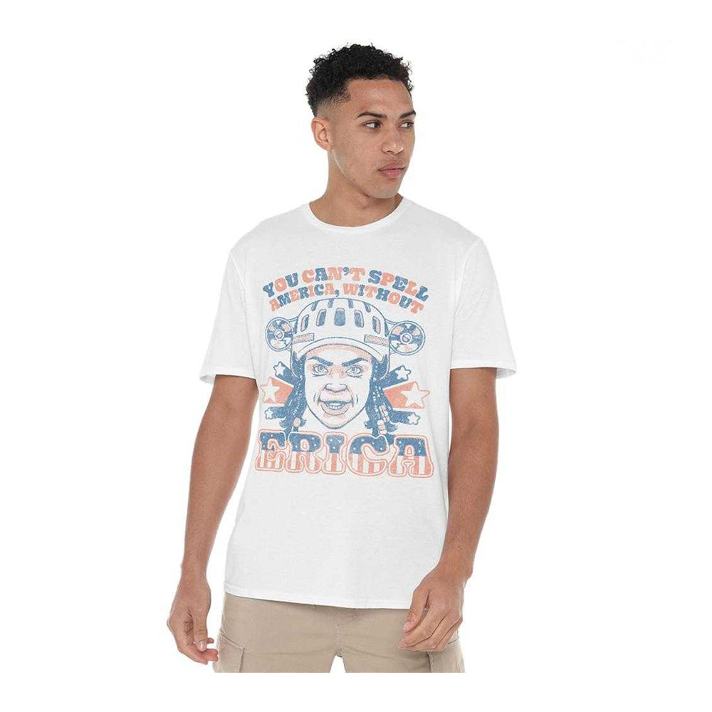 White - Lifestyle - Stranger Things Unisex Adult Erica America T-Shirt