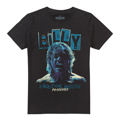 Black - Front - Stranger Things Unisex Adult Possessed Billy T-Shirt