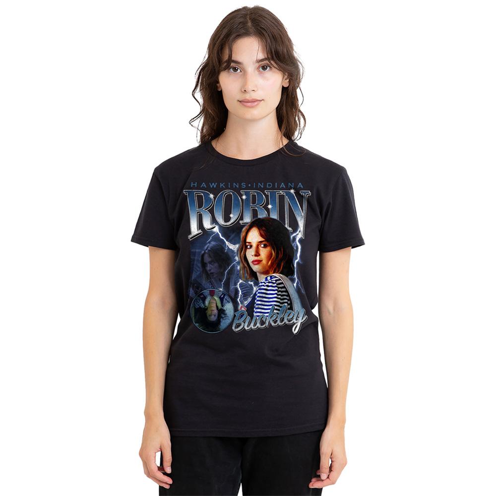 Black - Lifestyle - Stranger Things Womens-Ladies Robin Buckley Homage T-Shirt