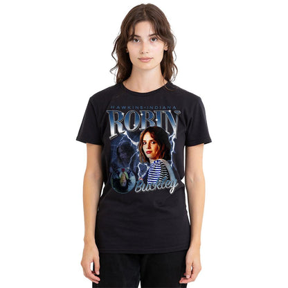 Black - Lifestyle - Stranger Things Womens-Ladies Robin Buckley Homage T-Shirt