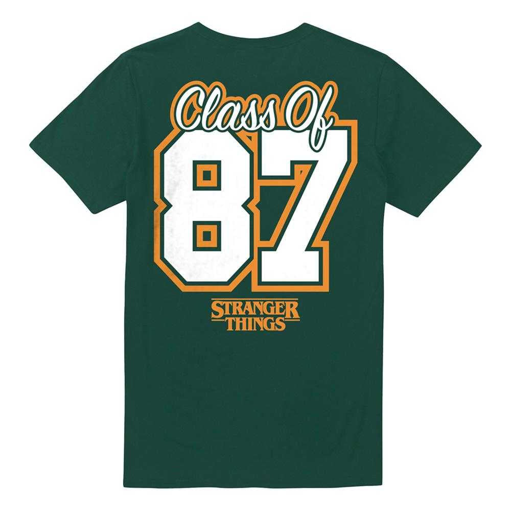 Hunter Green - Back - Stranger Things Unisex Adult Class Of 87 Hawkins Back Print T-Shirt