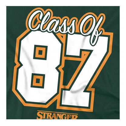 Hunter Green - Side - Stranger Things Unisex Adult Class Of 87 Hawkins Back Print T-Shirt