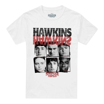 White - Front - Stranger Things Unisex Adult Upside Down Hawkins T-Shirt