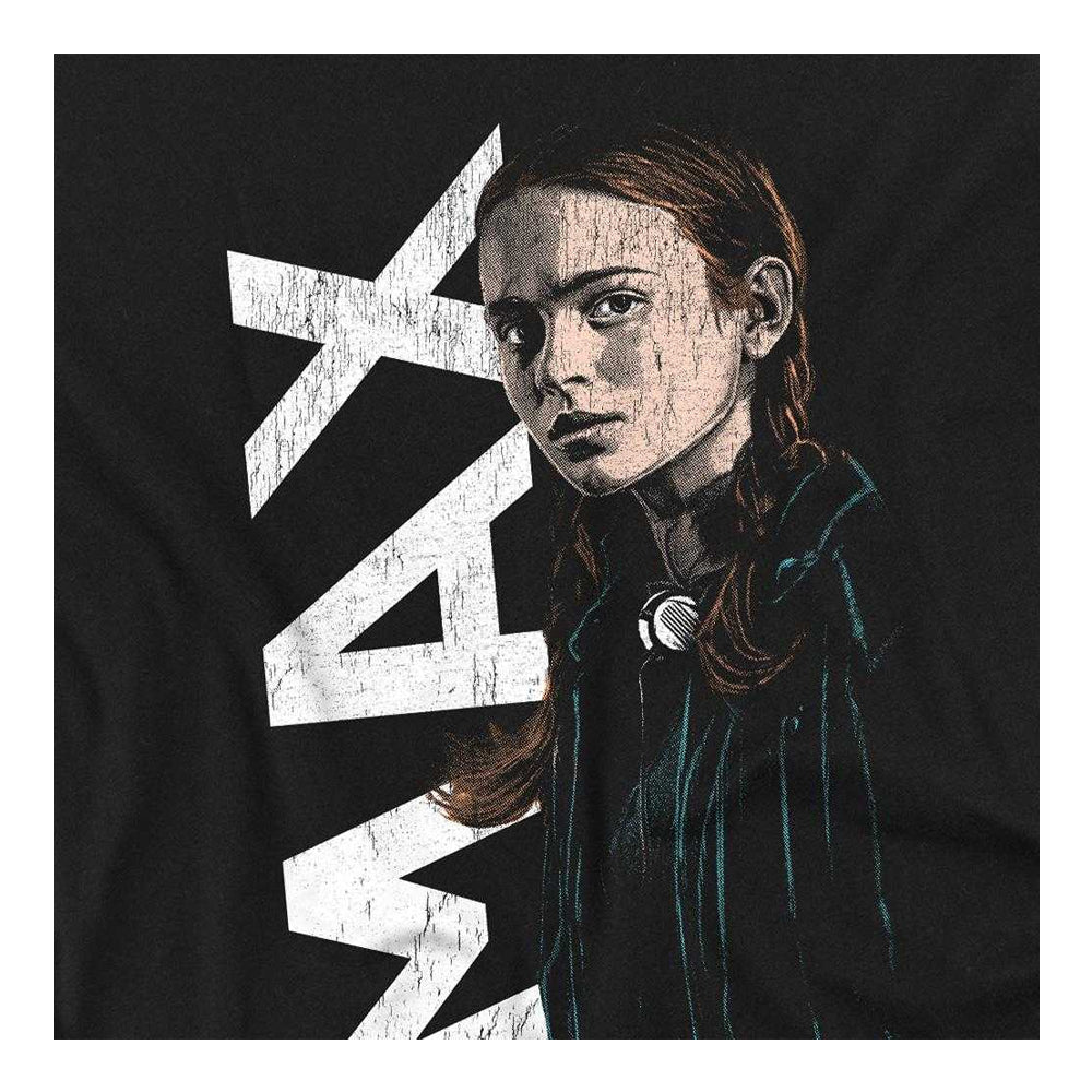 Black - Side - Stranger Things Unisex Adult Max Neo Homage T-Shirt