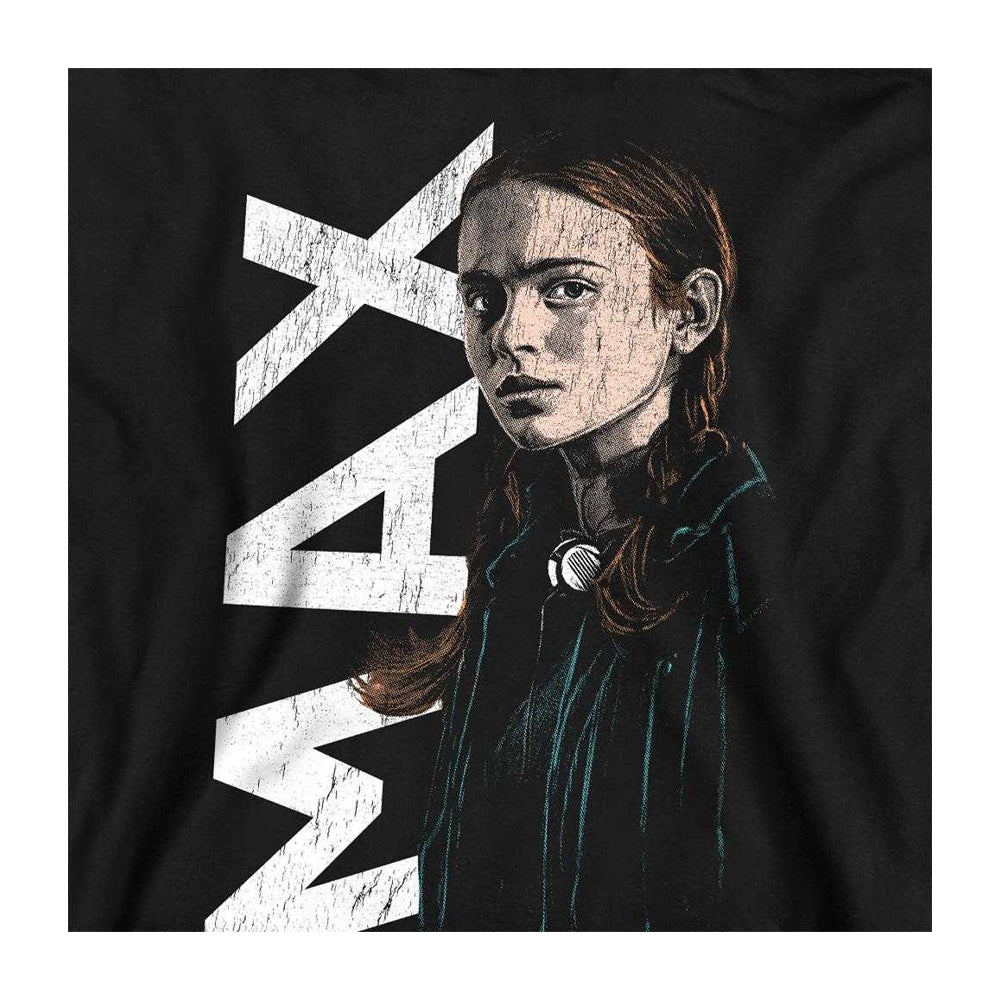Black - Side - Stranger Things Unisex Adult Max Neo Homage Sweatshirt