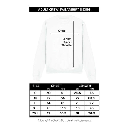 White - Pack Shot - Stranger Things Unisex Adult Upside Down Hawkins Sweatshirt