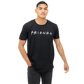 Black - Side - Friends Mens Titles T-Shirt
