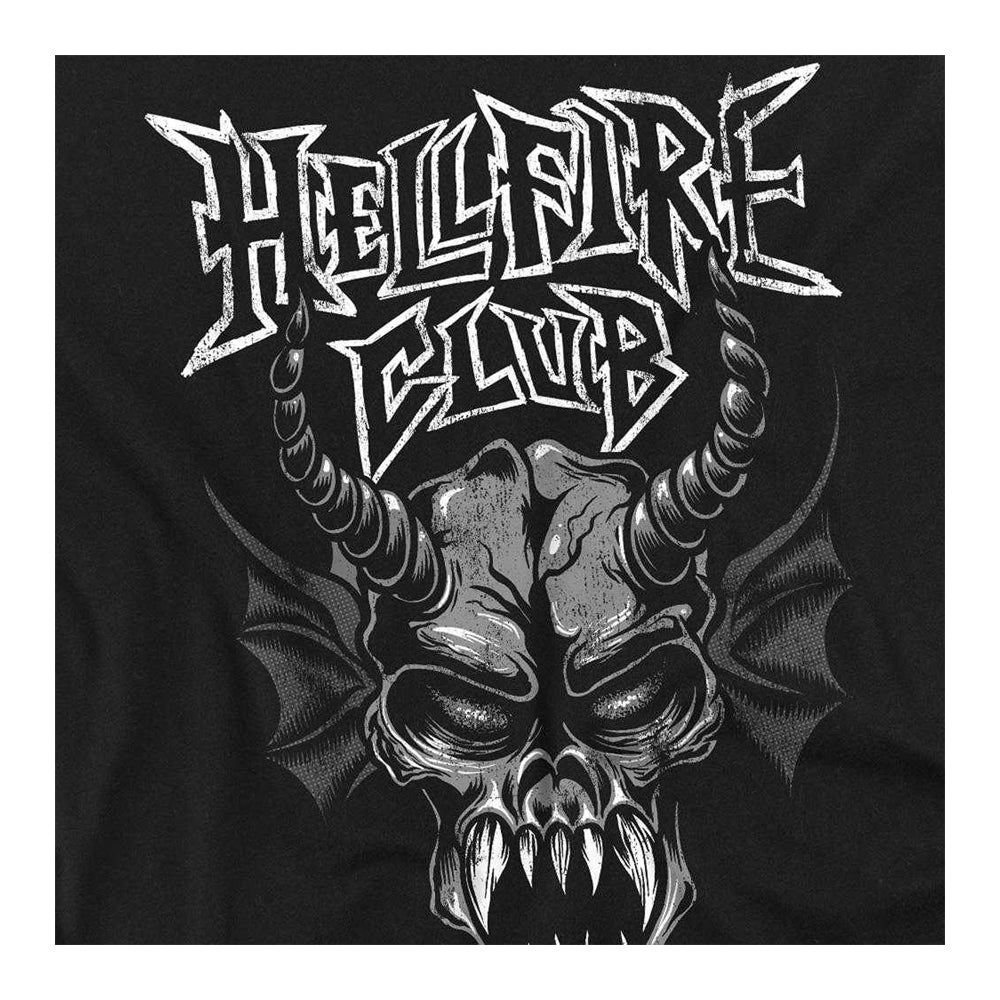 Black - Side - Stranger Things Unisex Adult Hellfire Demon T-Shirt