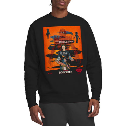 Black - Back - Stranger Things 5 Unisex Adult Butcher Billy Chapter 4 Sweatshirt