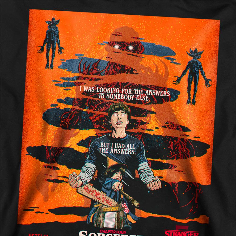 Black - Side - Stranger Things 5 Unisex Adult Butcher Billy Chapter 4 Sweatshirt