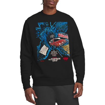 Black - Back - Stranger Things 5 Unisex Adult Butcher Billy Chapter 3 Sweatshirt