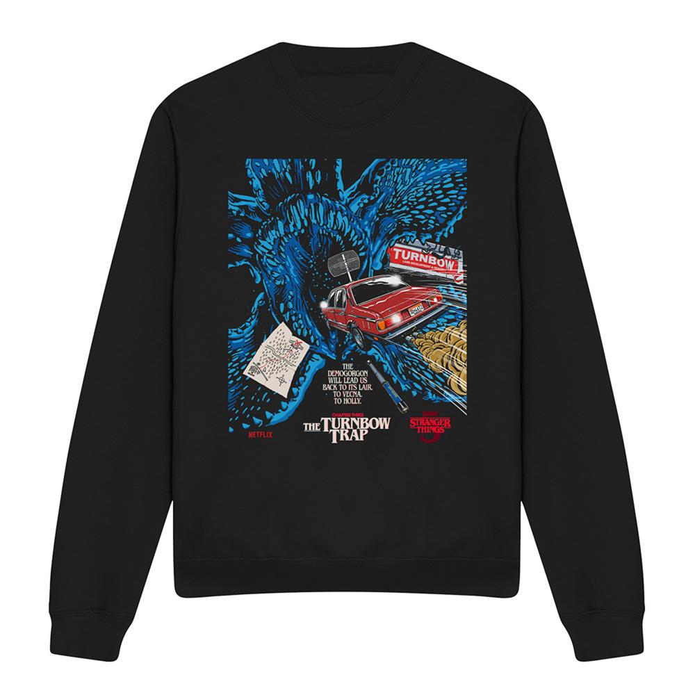 Black - Front - Stranger Things 5 Unisex Adult Butcher Billy Chapter 3 Sweatshirt