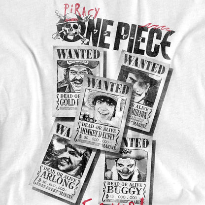 White - Side - One Piece Womens-Ladies Wanted Poster T-Shirt