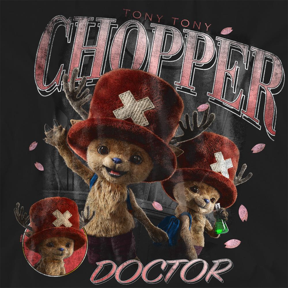 Black - Side - One Piece Womens-Ladies Tony Tony Chopper Homage T-Shirt