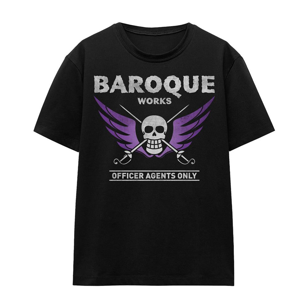 Black - Front - One Piece Womens-Ladies Baroque Works Agent T-Shirt