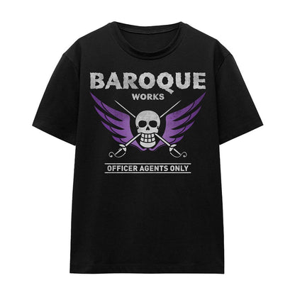 Black - Front - One Piece Womens-Ladies Baroque Works Agent T-Shirt