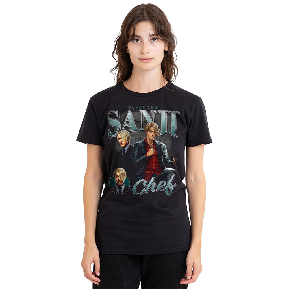 Black - Back - One Piece Womens-Ladies Sanji Homage T-Shirt